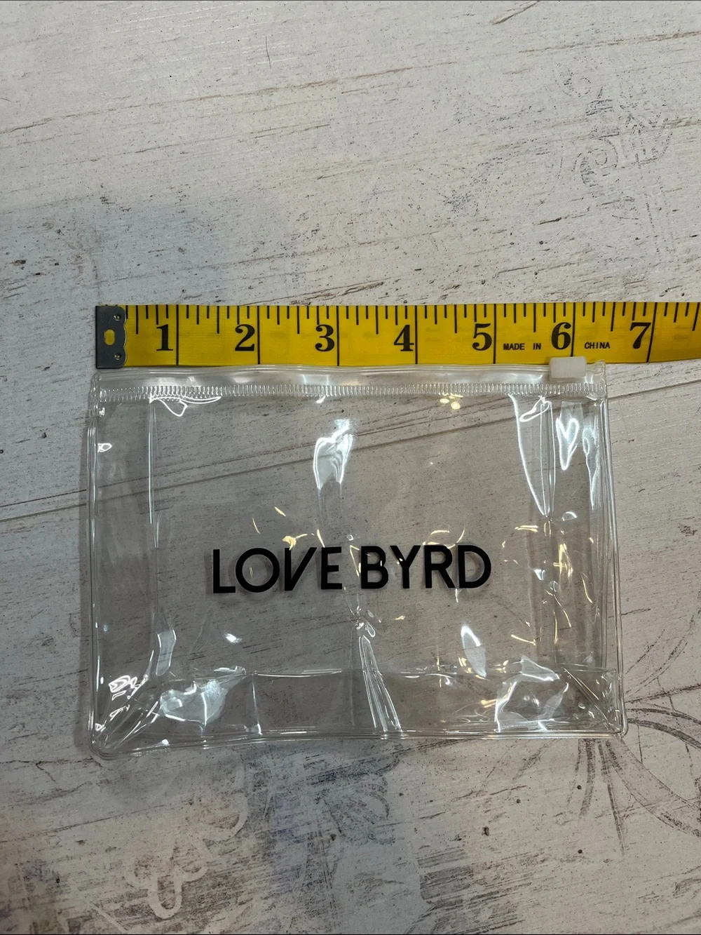 Love Byrd Clear Plastic Makeup Bag